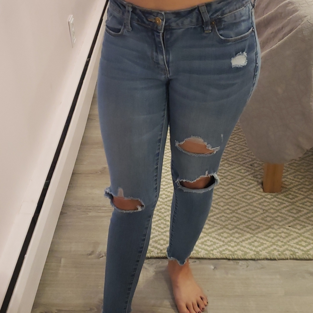 Just USA Distressed Skinny Jeans sz 27